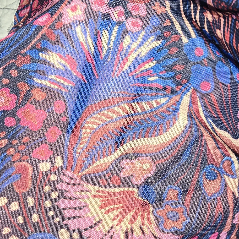 Karen Kane Floral Long Sleeve Women's Top Sheer Sz M - Picture 5 of 5